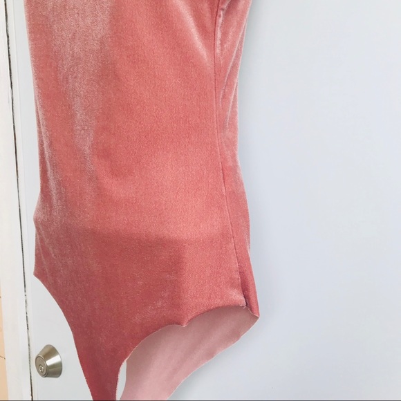 Zara Tops Zara Velvet Onesie Size M Poshmark